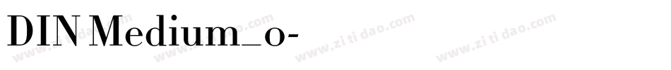 DIN Medium_0字体转换